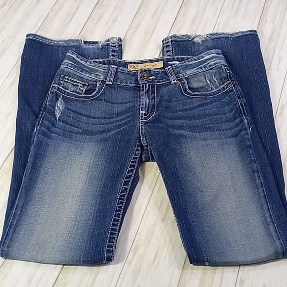 BKE Denim - BKE Denim Culture Distressed Faded Bootcut Blue Jeans Size 29×35